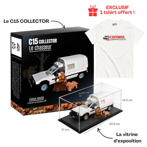 C15 du chasseur à construire + tshirt C15 POWER + vitrine